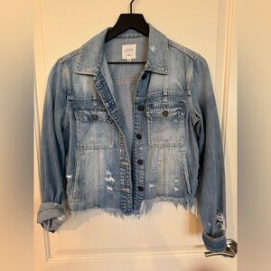 Distressed Light Blue Denim Jacket